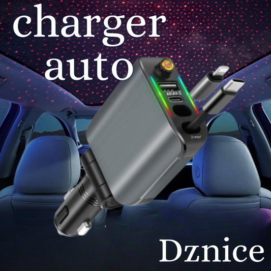 chargeur auto avec LED